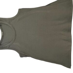 Mi Sage Green Ribbed Tank Top